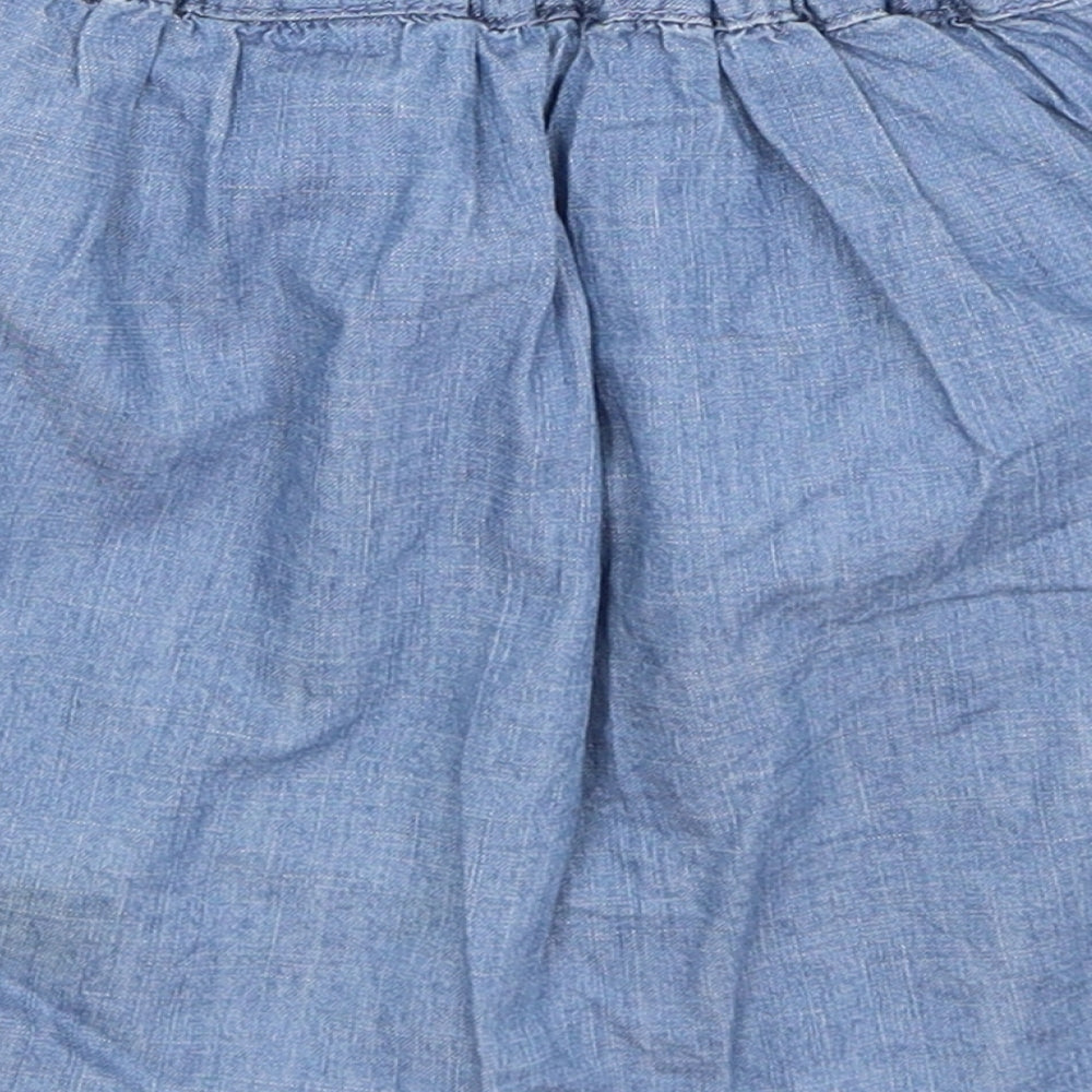 H&M Girls Blue   Mini Skirt Size 7-8 Years