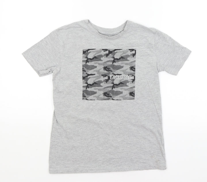 River Island Girls Grey Basic T-Shirt Size 9-10 Years