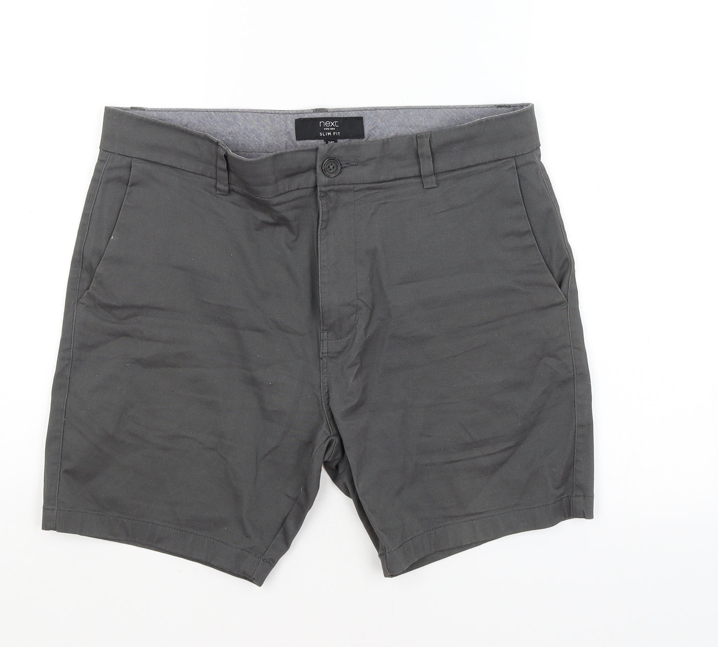 NEXT Mens Green   Chino Shorts Size 34 in