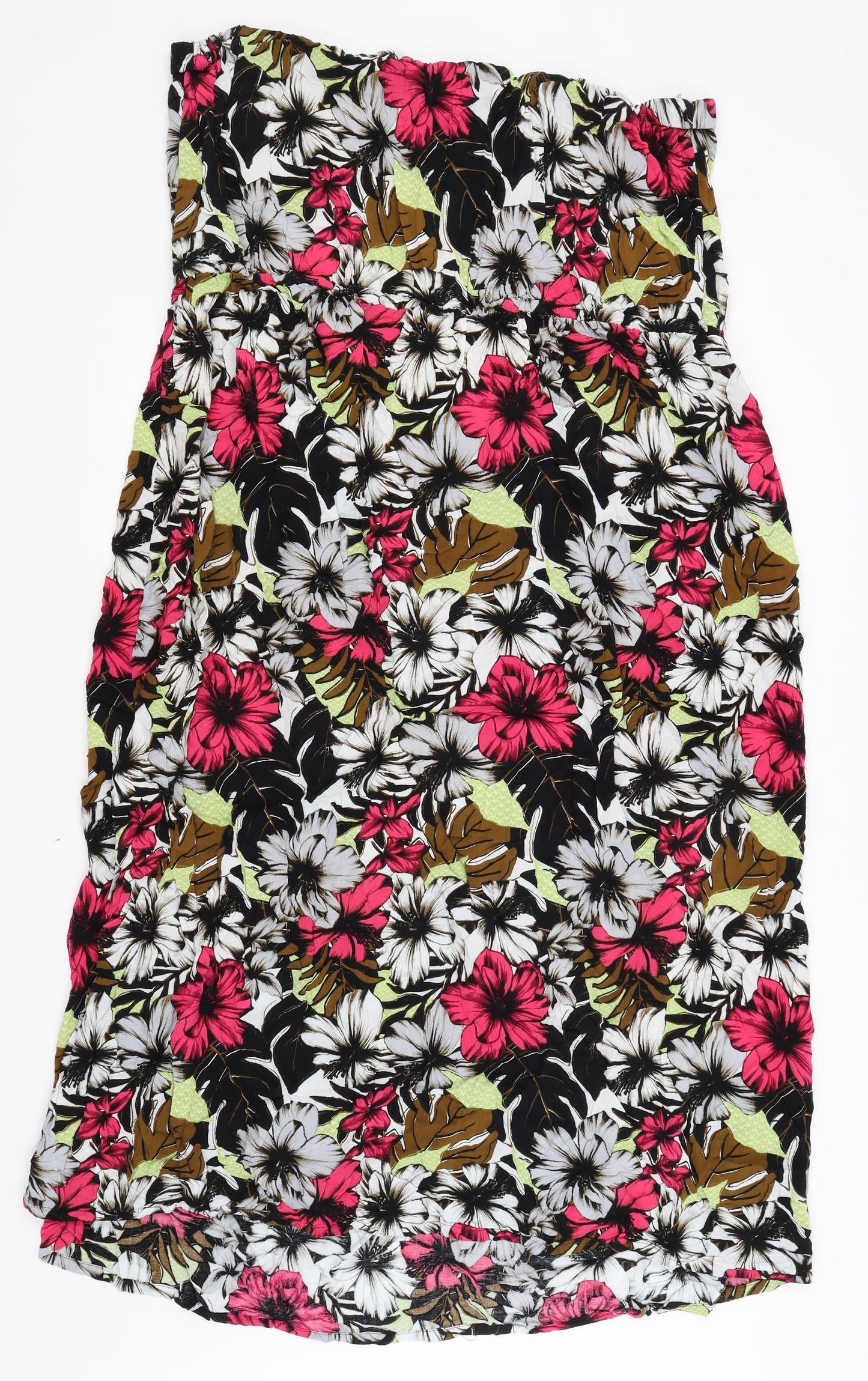 NEXT Womens Black Floral  A-Line  Size 24
