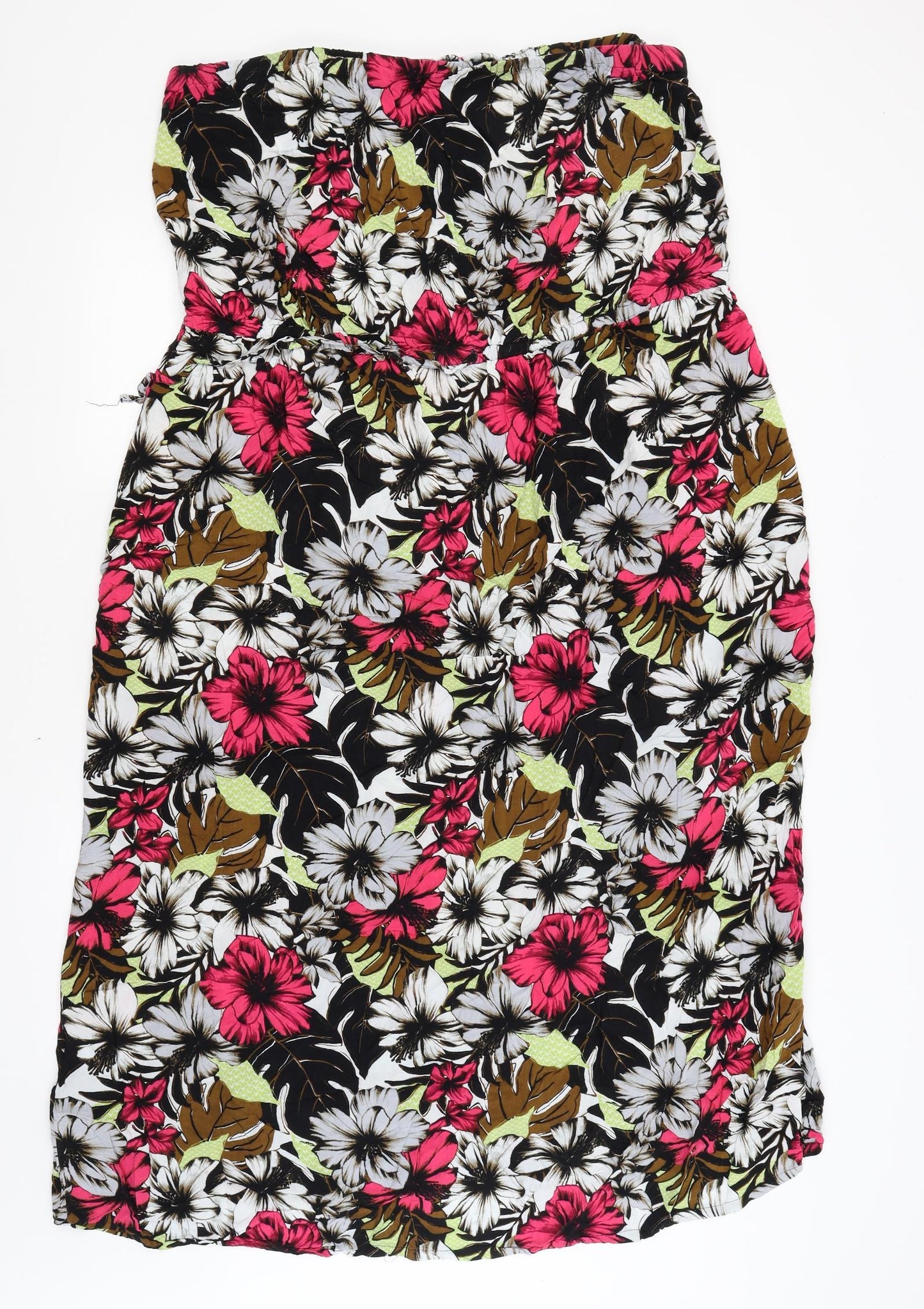 NEXT Womens Black Floral  A-Line  Size 24