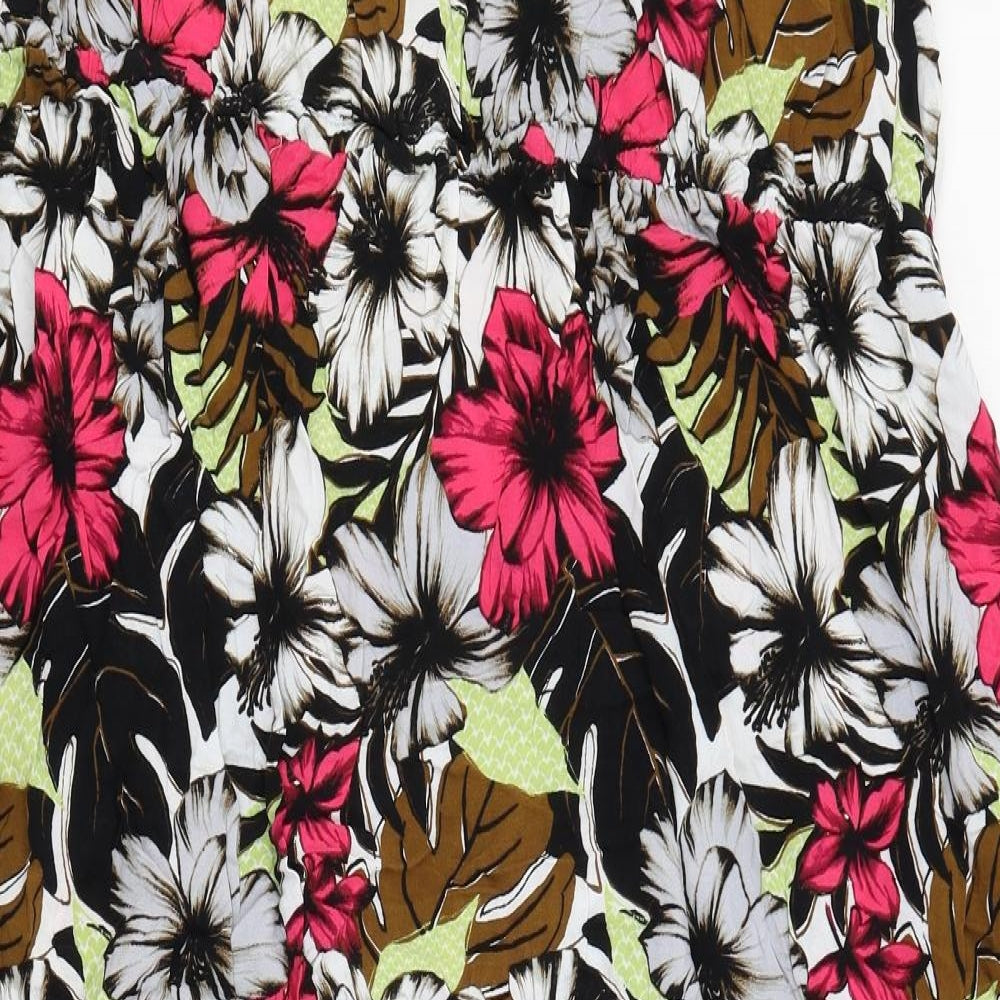 NEXT Womens Black Floral  A-Line  Size 24