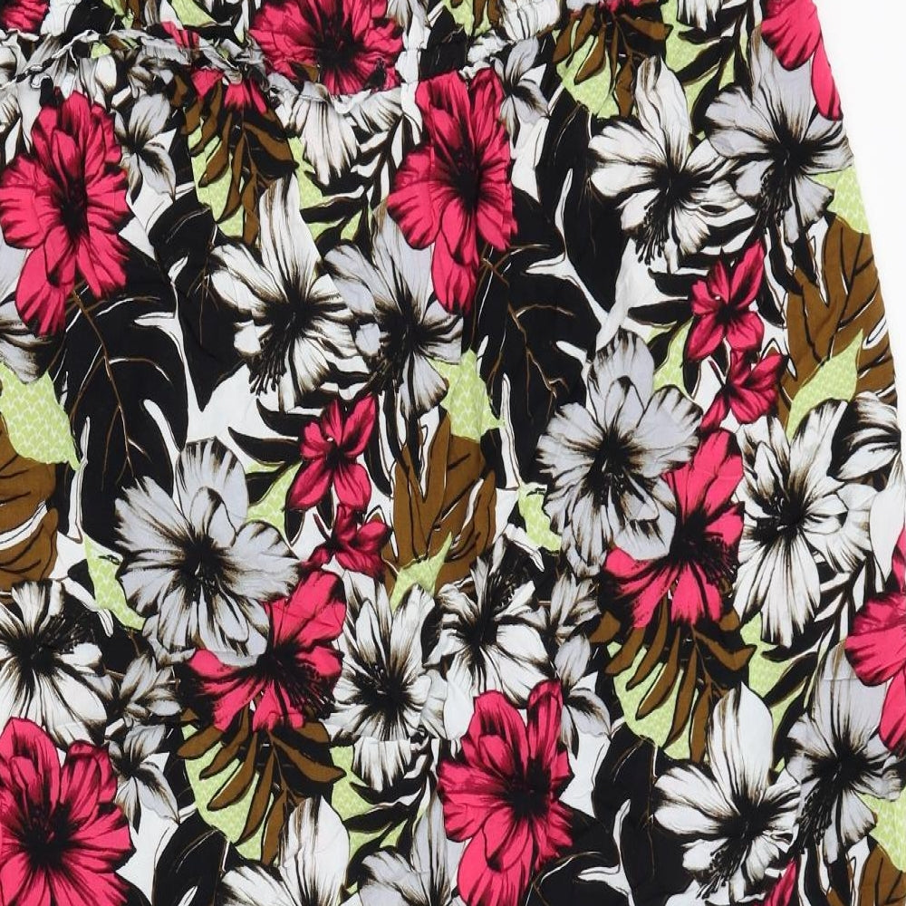 NEXT Womens Black Floral  A-Line  Size 24