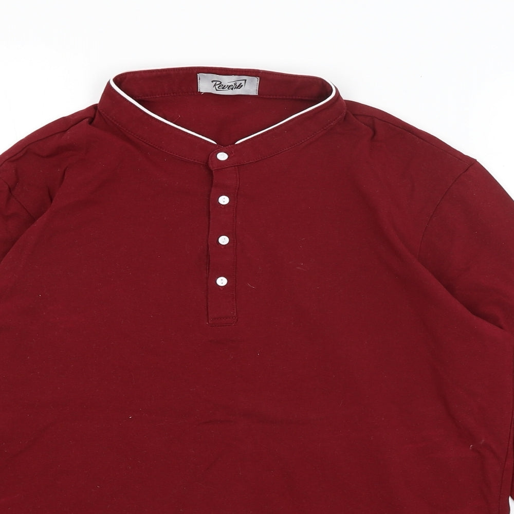 Reverb Mens Red    T-Shirt Size M
