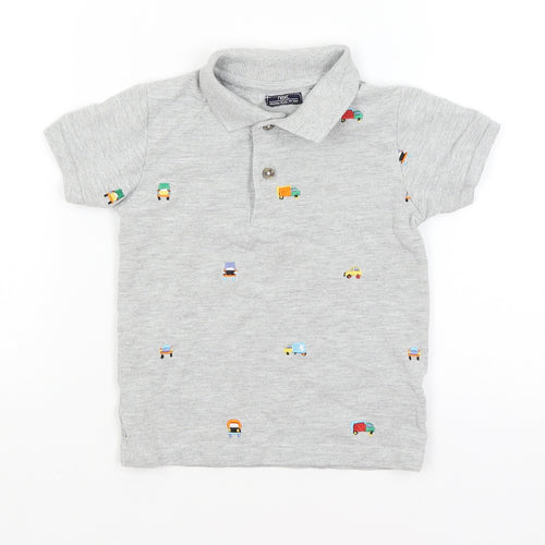 NEXT Baby Grey   Basic Polo Size 18-24 Months  - Trucks