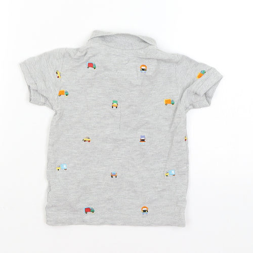 NEXT Baby Grey   Basic Polo Size 18-24 Months  - Trucks