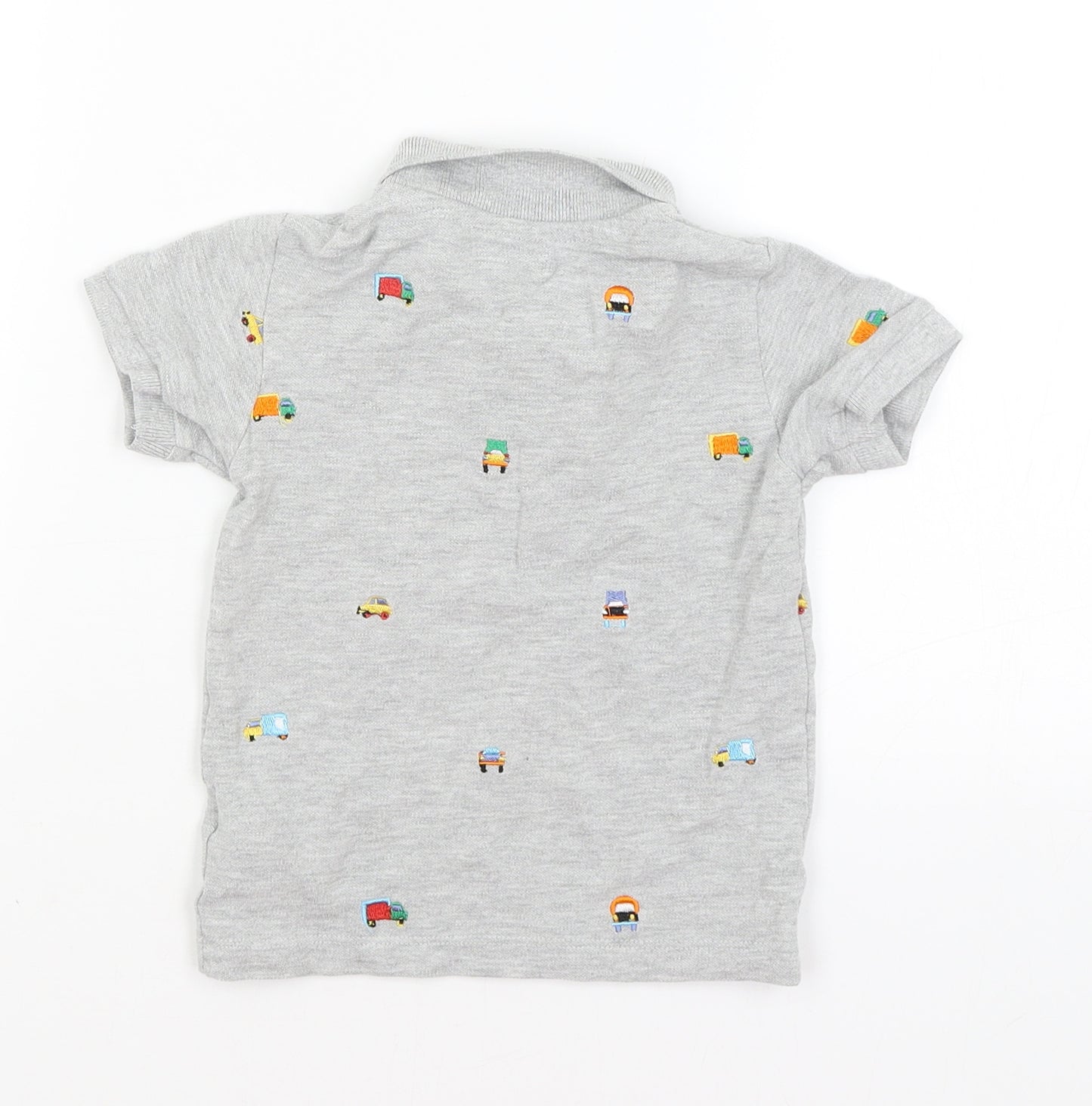 NEXT Baby Grey   Basic Polo Size 18-24 Months  - Trucks