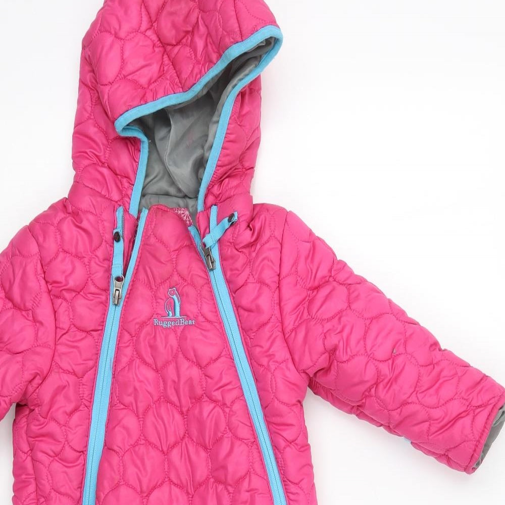 Rugged Bear Girls Pink   Babygrow One-Piece Size 18 Months