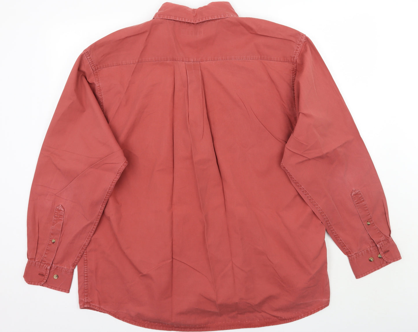 BHS Mens Red    Button-Up Size XL