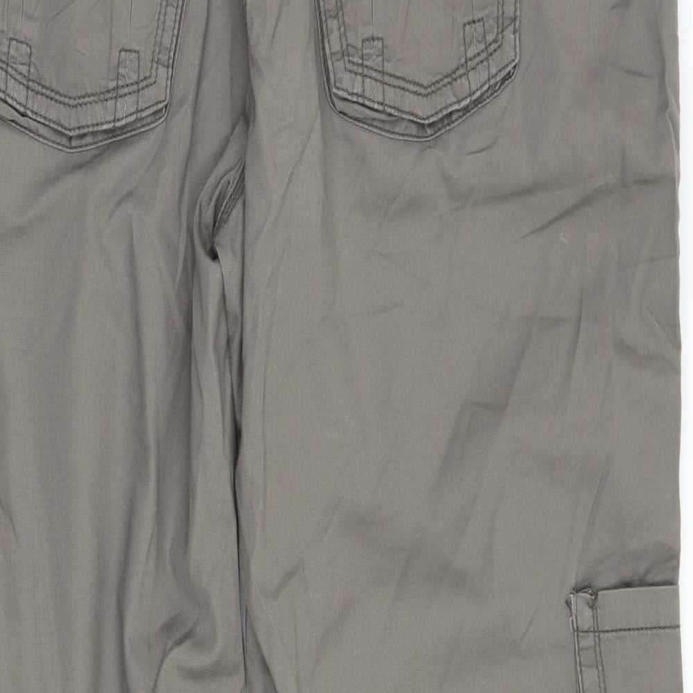 George Womens Green Floral  Cargo Trousers Size 16 L31 in