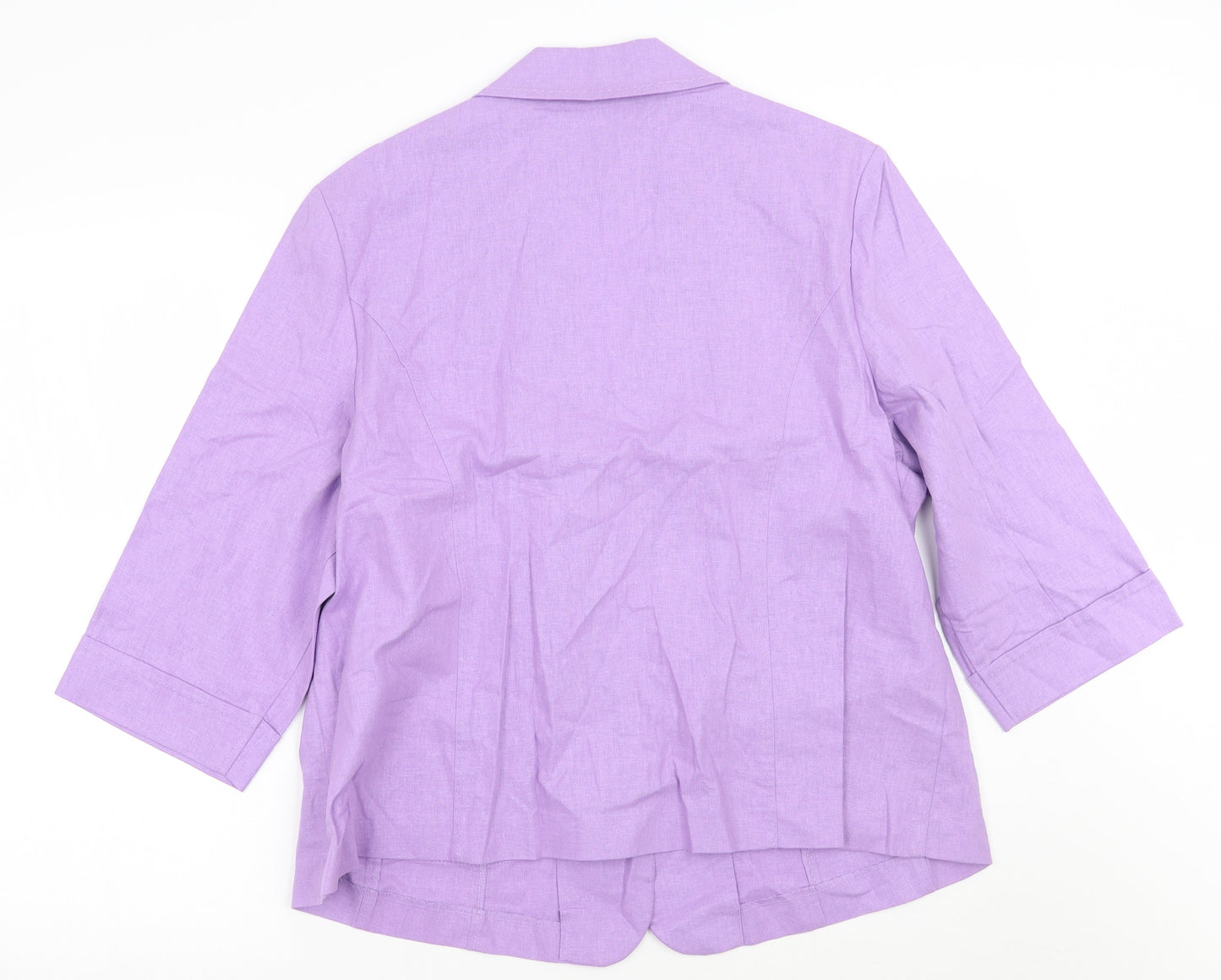 Isle Womens Purple   Jacket Blazer