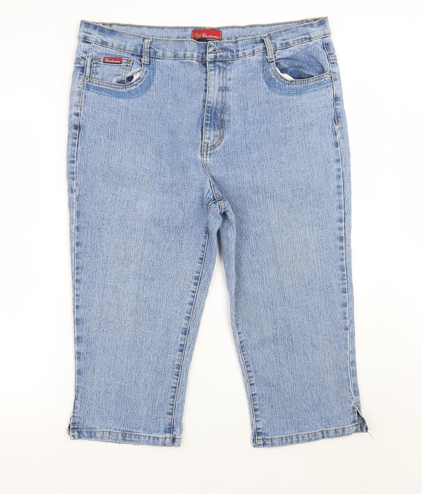 cantarana Womens Blue   Cropped Jeans Size 14