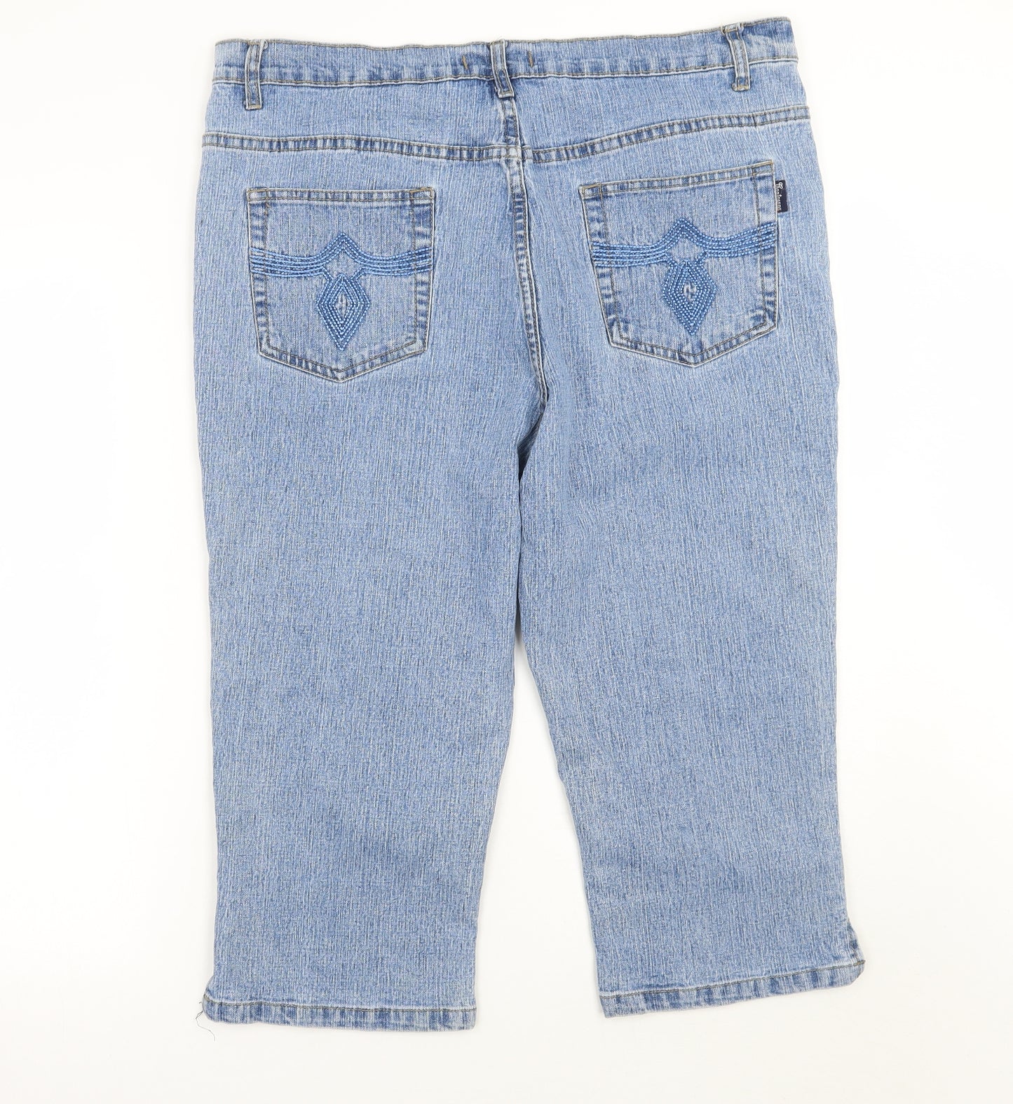 cantarana Womens Blue   Cropped Jeans Size 14