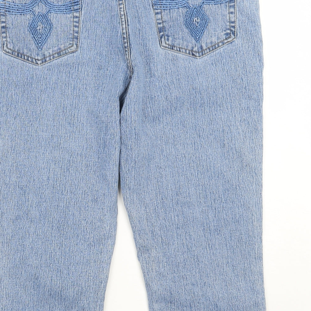 cantarana Womens Blue   Cropped Jeans Size 14