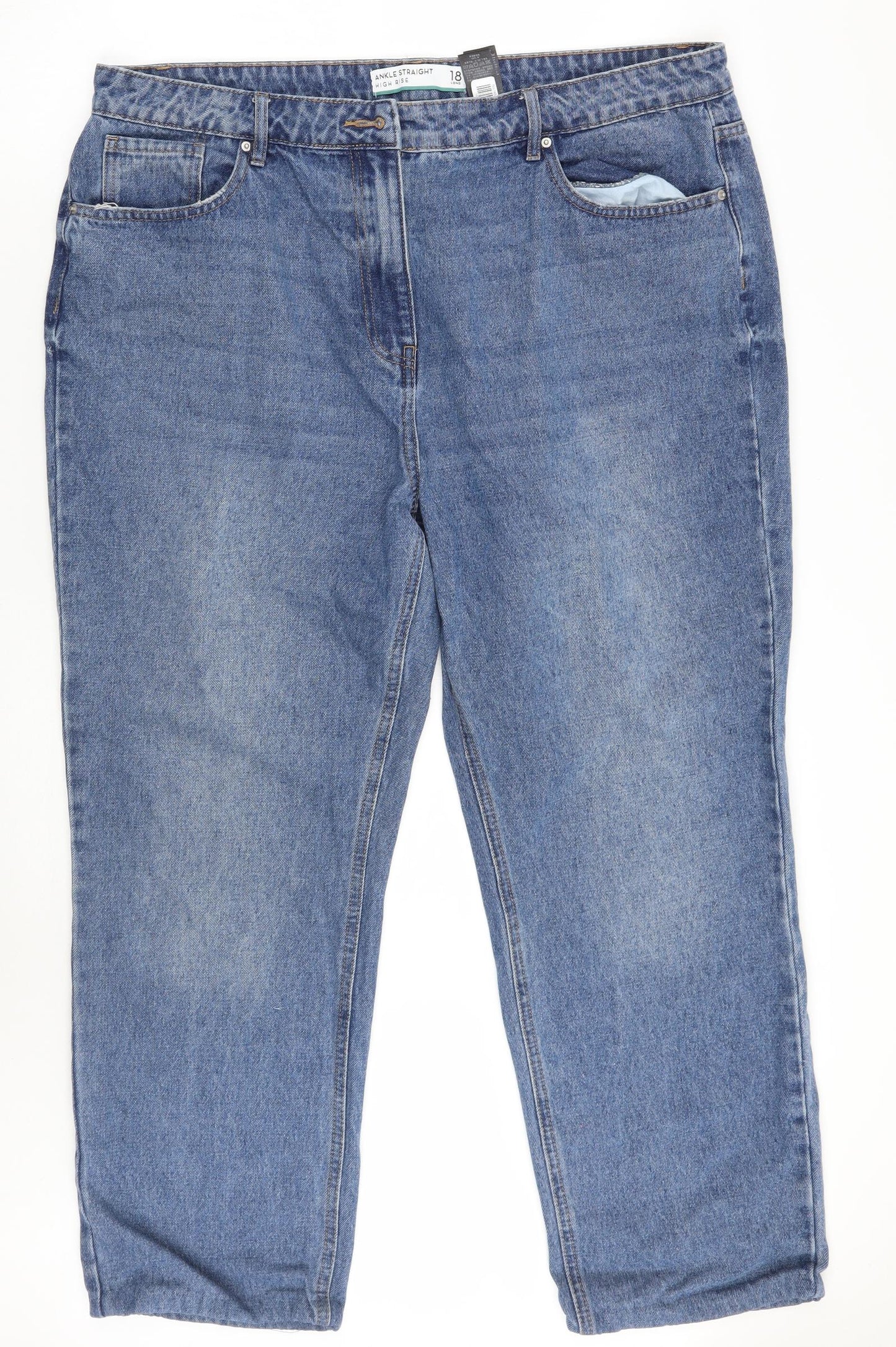 NEXT Womens Blue   Cropped Jeans Size 18 L26 in