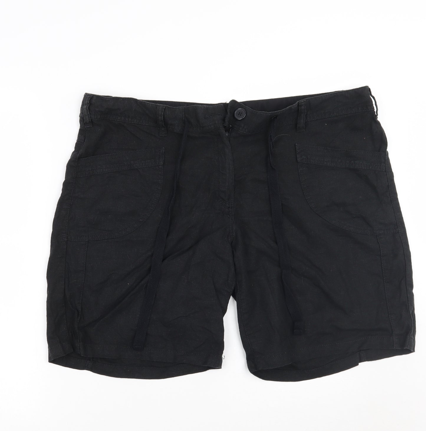 NEXT Womens Black   Bermuda Shorts Size 18