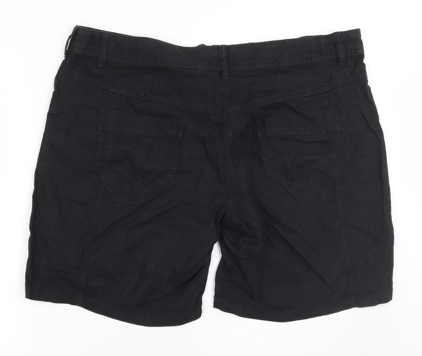 NEXT Womens Black   Bermuda Shorts Size 18