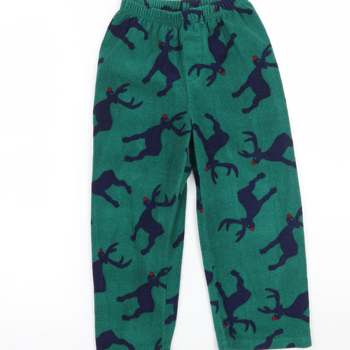 John Lewis Boys Green Geometric   Pyjama Pants Size 5-6 Years