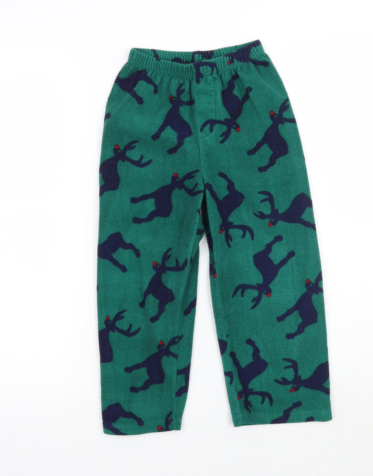 John Lewis Boys Green Geometric   Pyjama Pants Size 5-6 Years