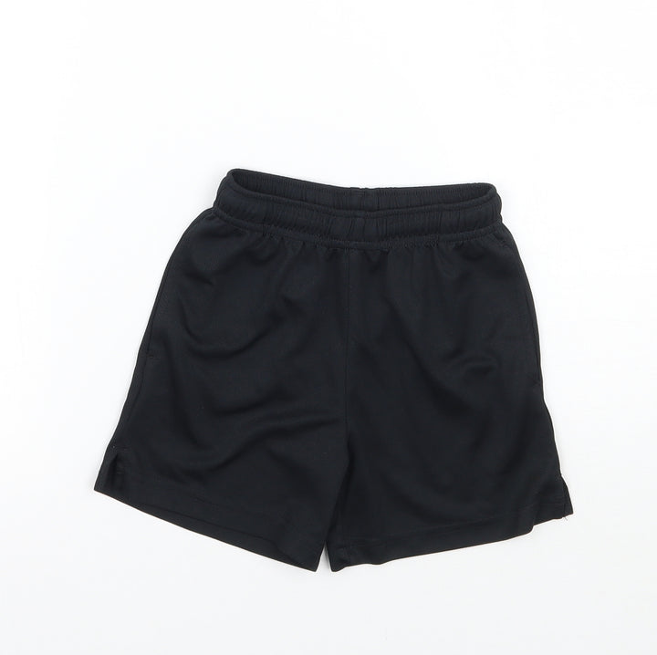 NEXT Girls Black Sweat Shorts Size 4 Years