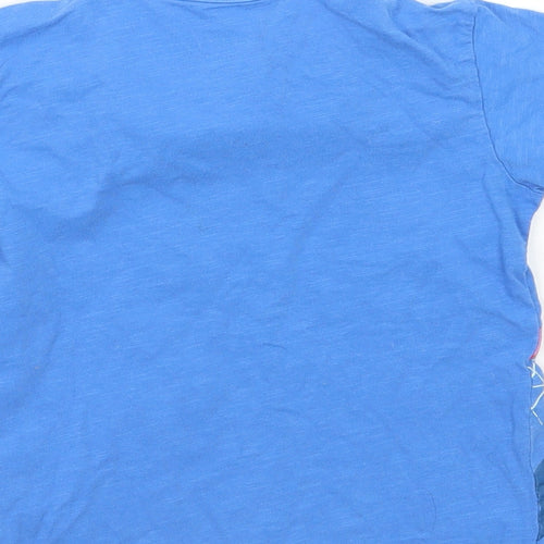 Bluezoo Boys Blue Geometric  Basic T-Shirt Size 4-5 Years