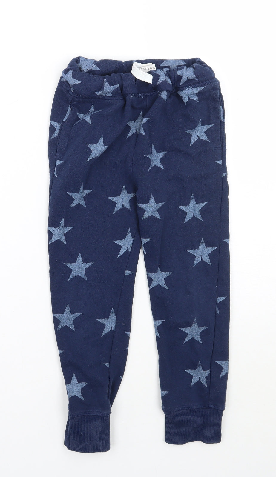 H&M Boys Blue Geometric  Sweatpants Trousers Size 5-6 Years