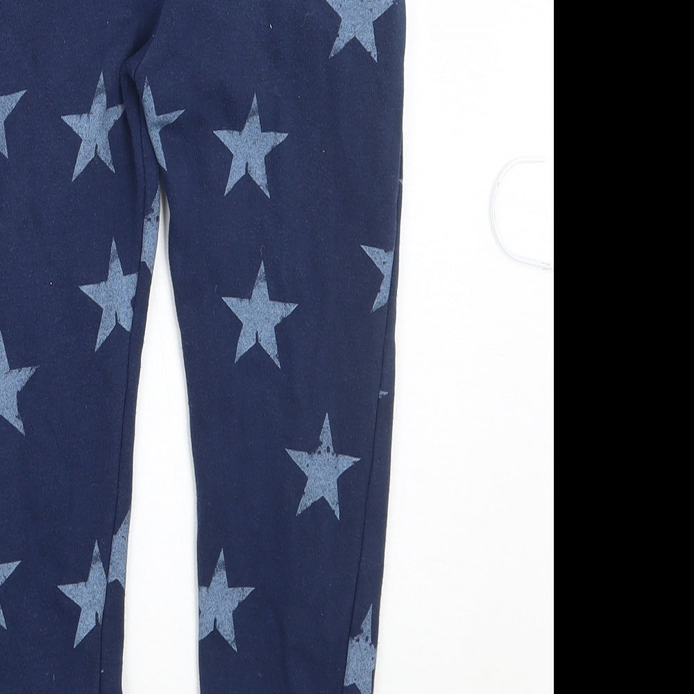 H&M Boys Blue Geometric  Sweatpants Trousers Size 5-6 Years
