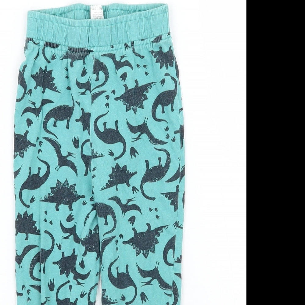 TU Boys Green Geometric   Pyjama Pants Size 4-5 Years