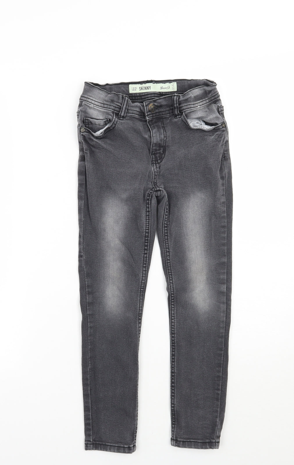Denim & Co. Boys Grey   Skinny Jeans Size 7-8 Years