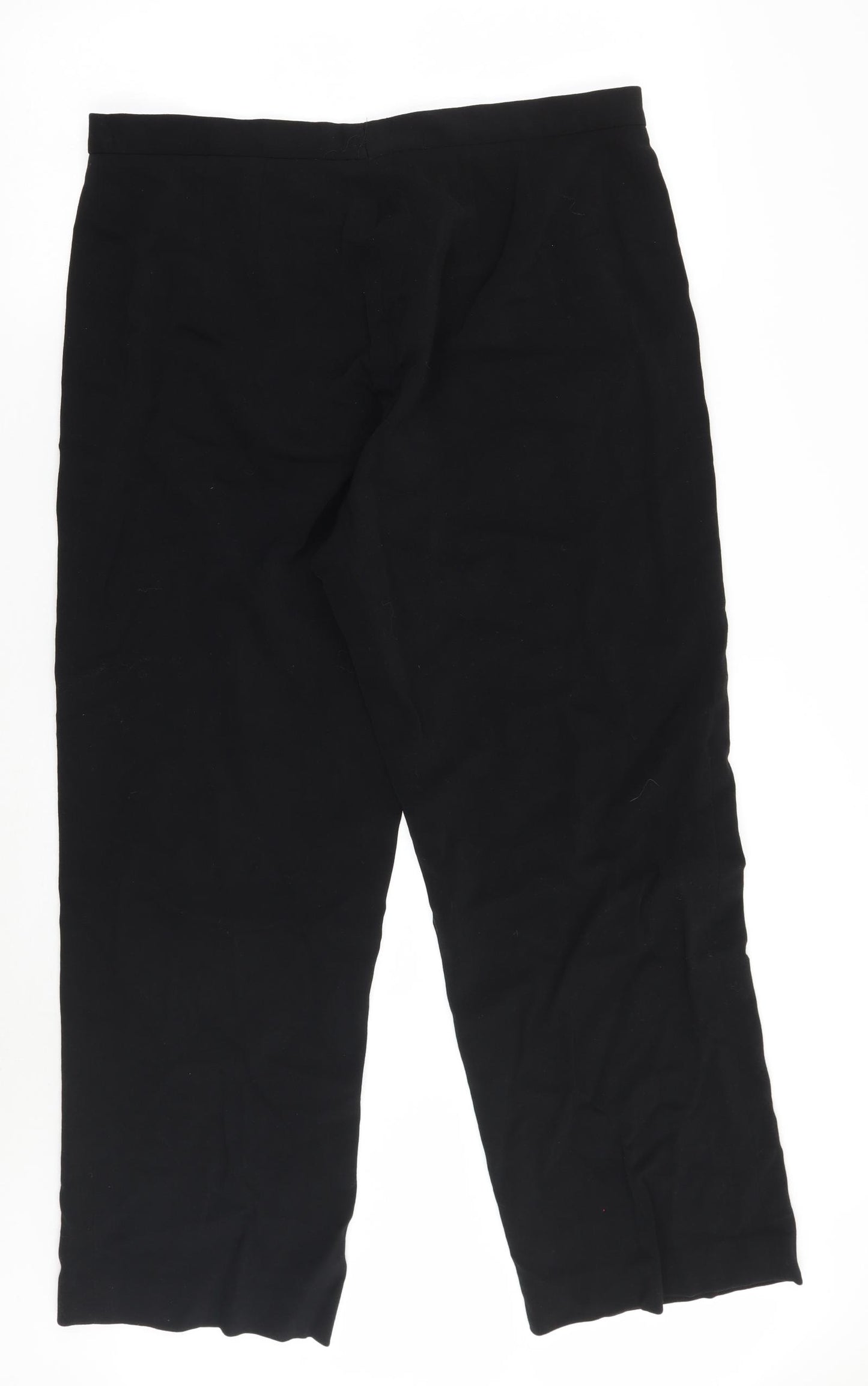 Preworn Womens Black   Trousers  Size 34 L28 in
