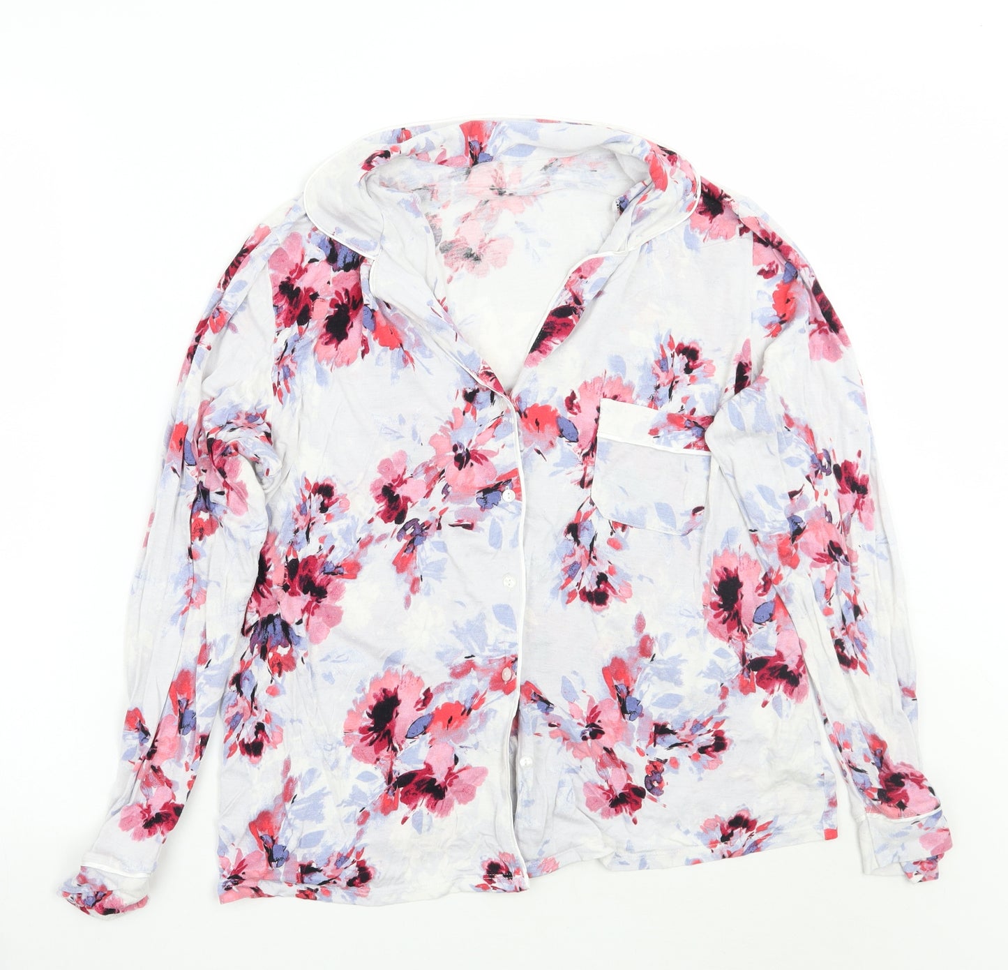 George Womens Purple Floral  Top Pyjama Top Size 12