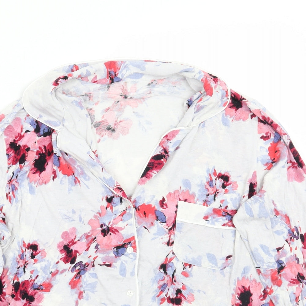 George Womens Purple Floral  Top Pyjama Top Size 12