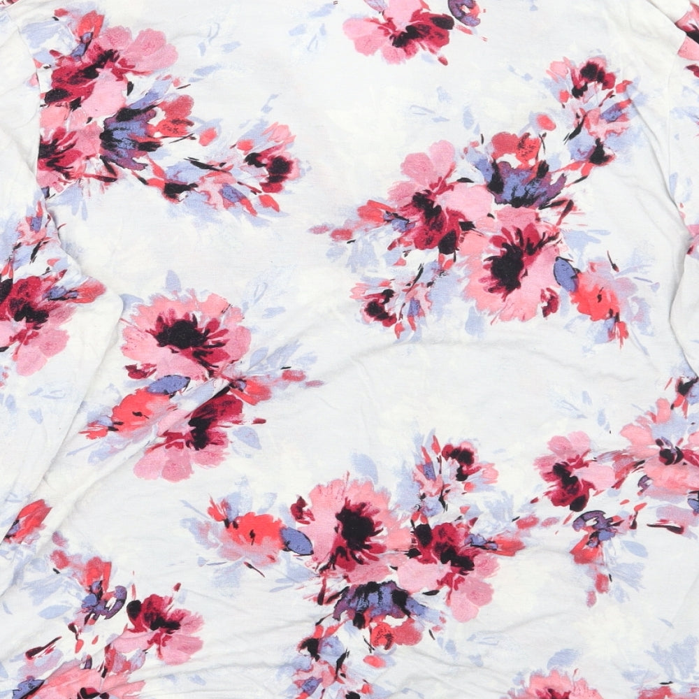 George Womens Purple Floral  Top Pyjama Top Size 12