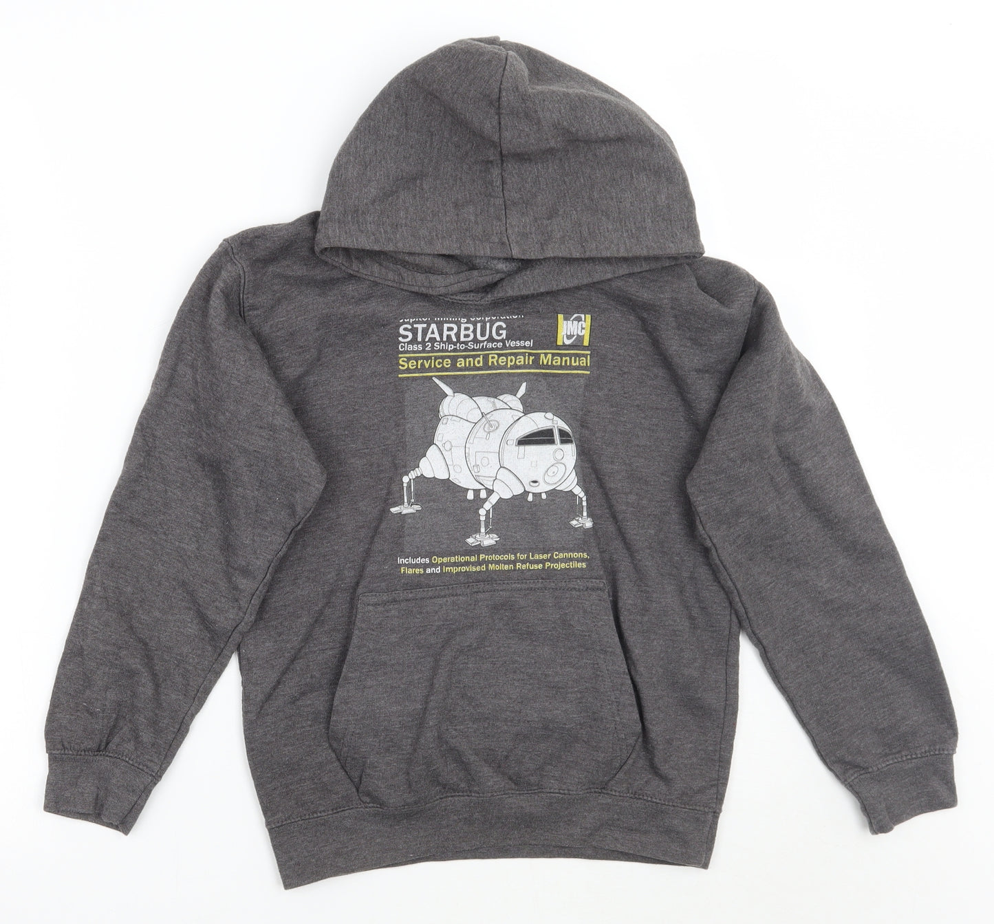 Awdis Boys Grey   Pullover Hoodie Size 9-10 Years  - Size 9-11