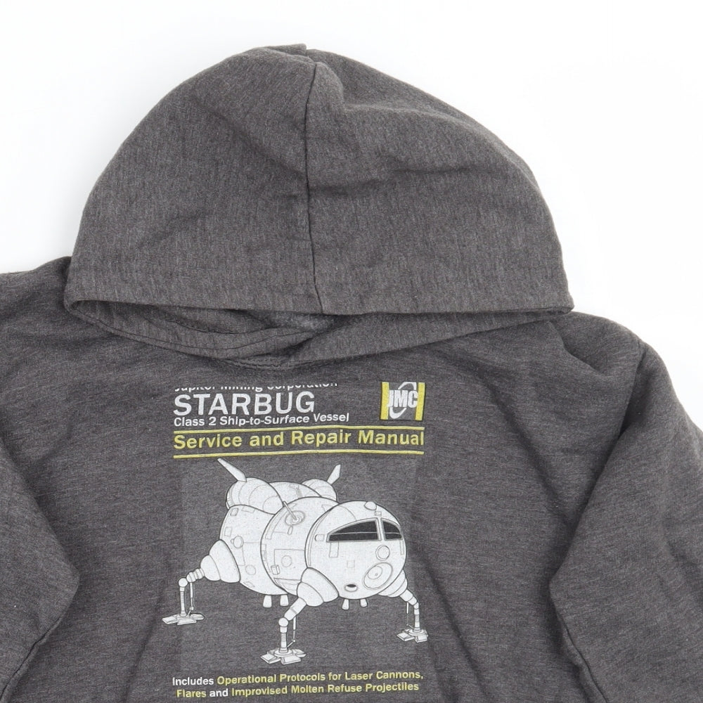 Awdis Boys Grey   Pullover Hoodie Size 9-10 Years  - Size 9-11