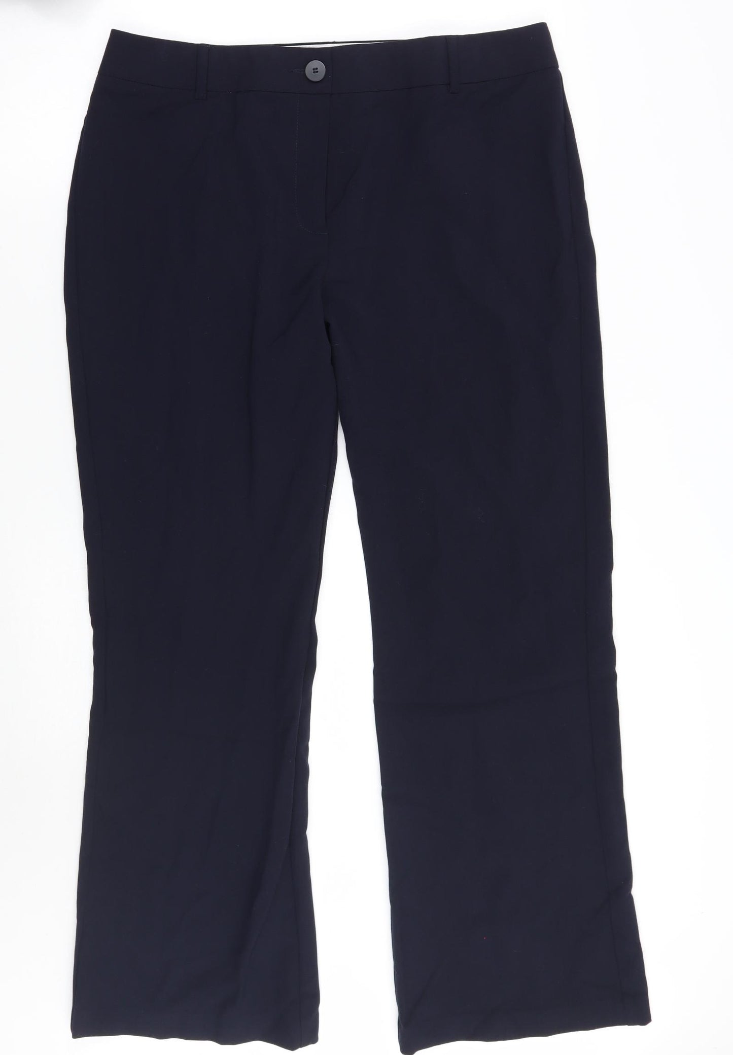 Marks and Spencer Womens Blue   Trousers  Size 14 L28 in