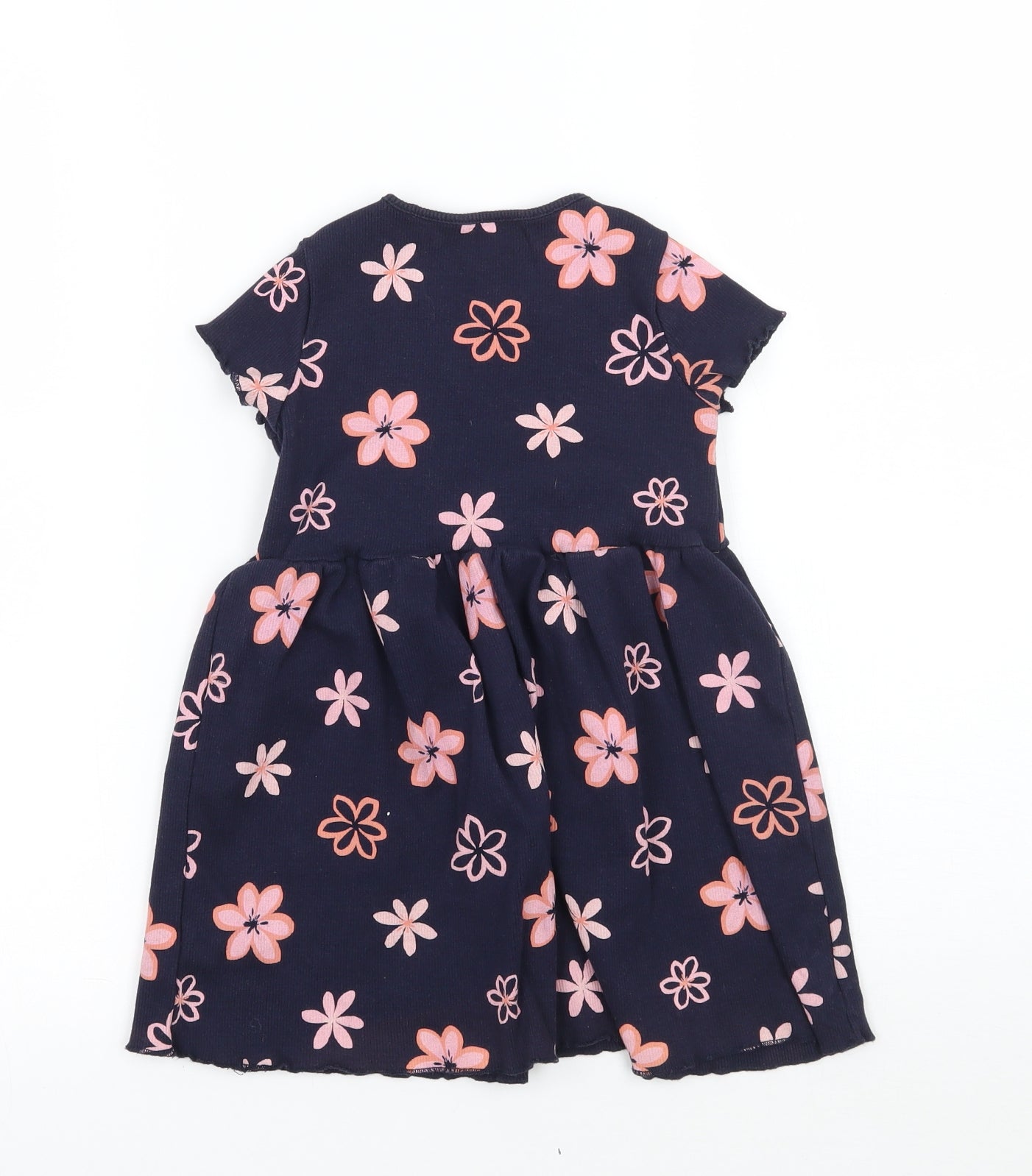 George Girls Blue Floral  A-Line  Size 3-4 Years