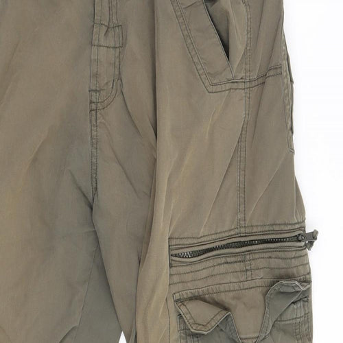 NEXT Mens Green   Cargo Trousers Size 34 L28 in