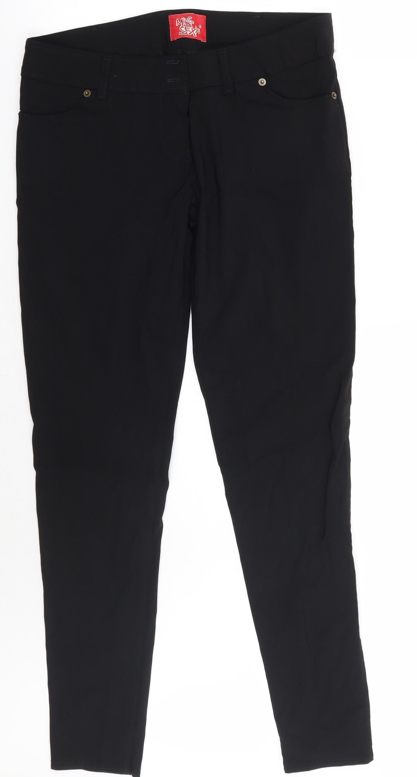 Miss sexy Womens Black   Trousers  Size 14 L30 in