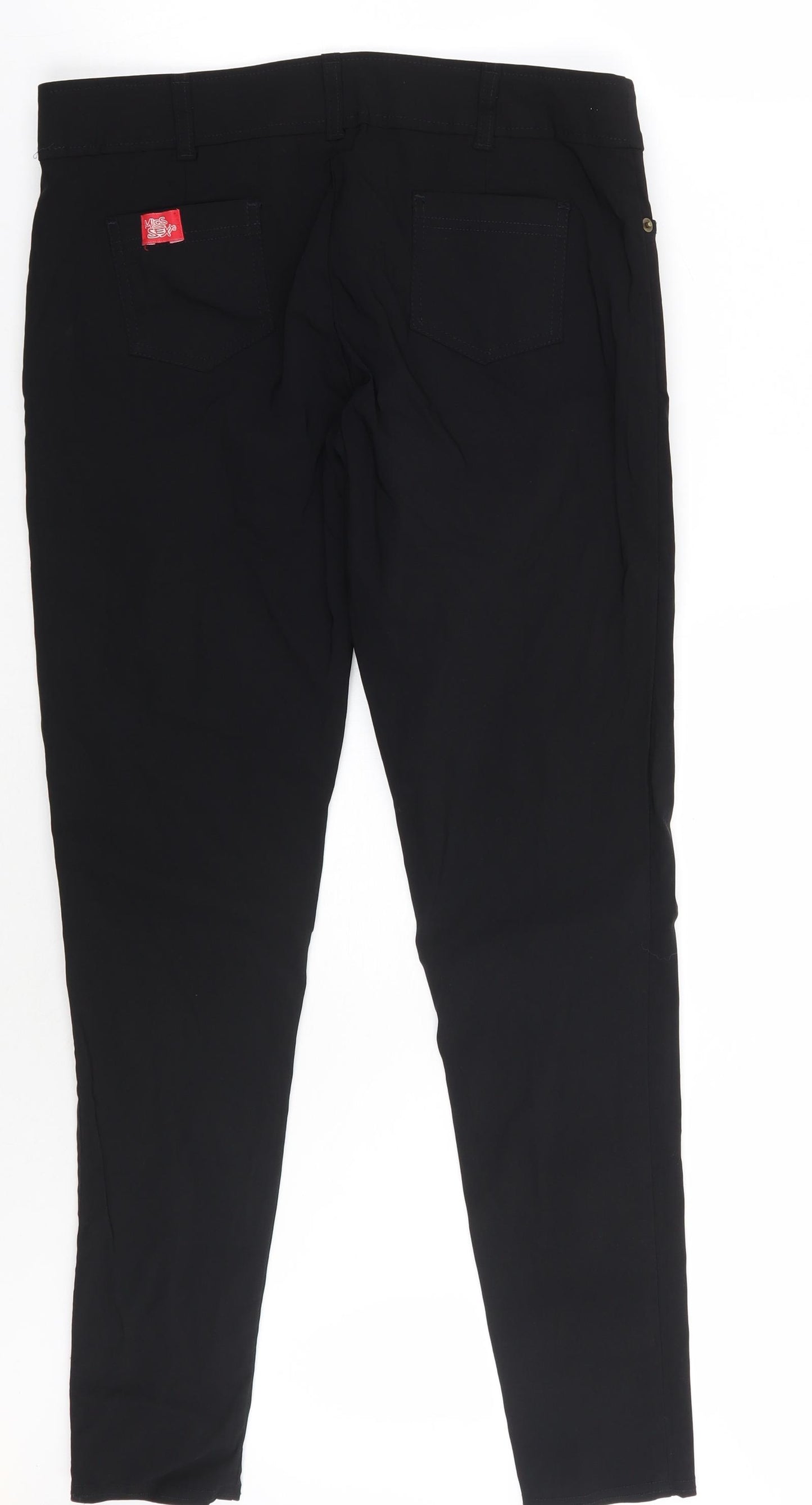 Miss sexy Womens Black   Trousers  Size 14 L30 in