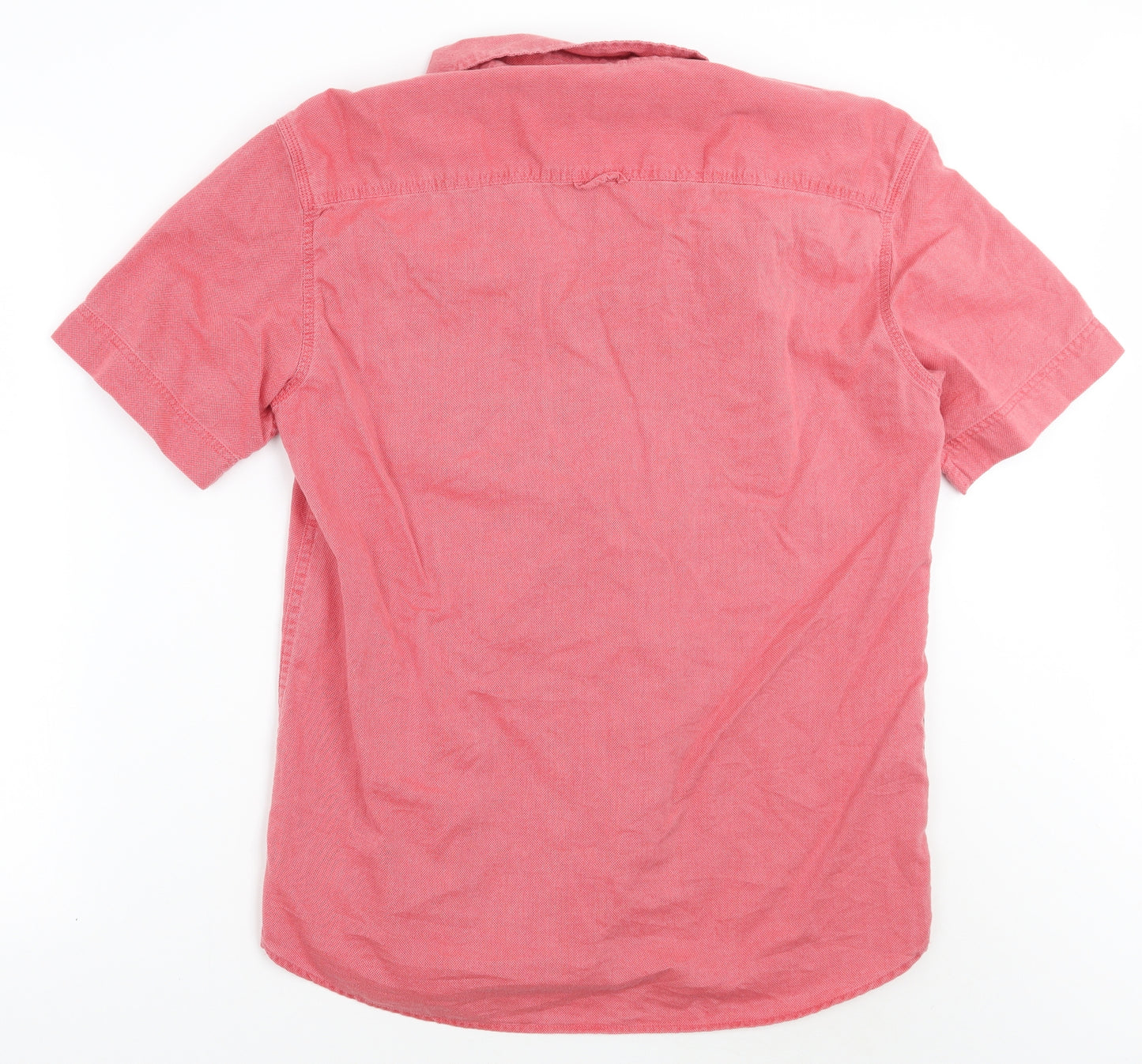 Marks and Spencer Mens Red    Button-Up Size S