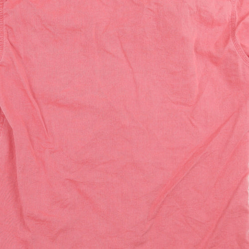 Marks and Spencer Mens Red    Button-Up Size S