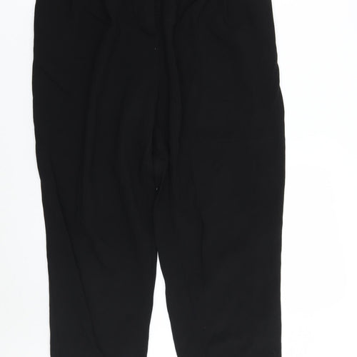 H&M Womens Black   Trousers  Size 8 L28 in