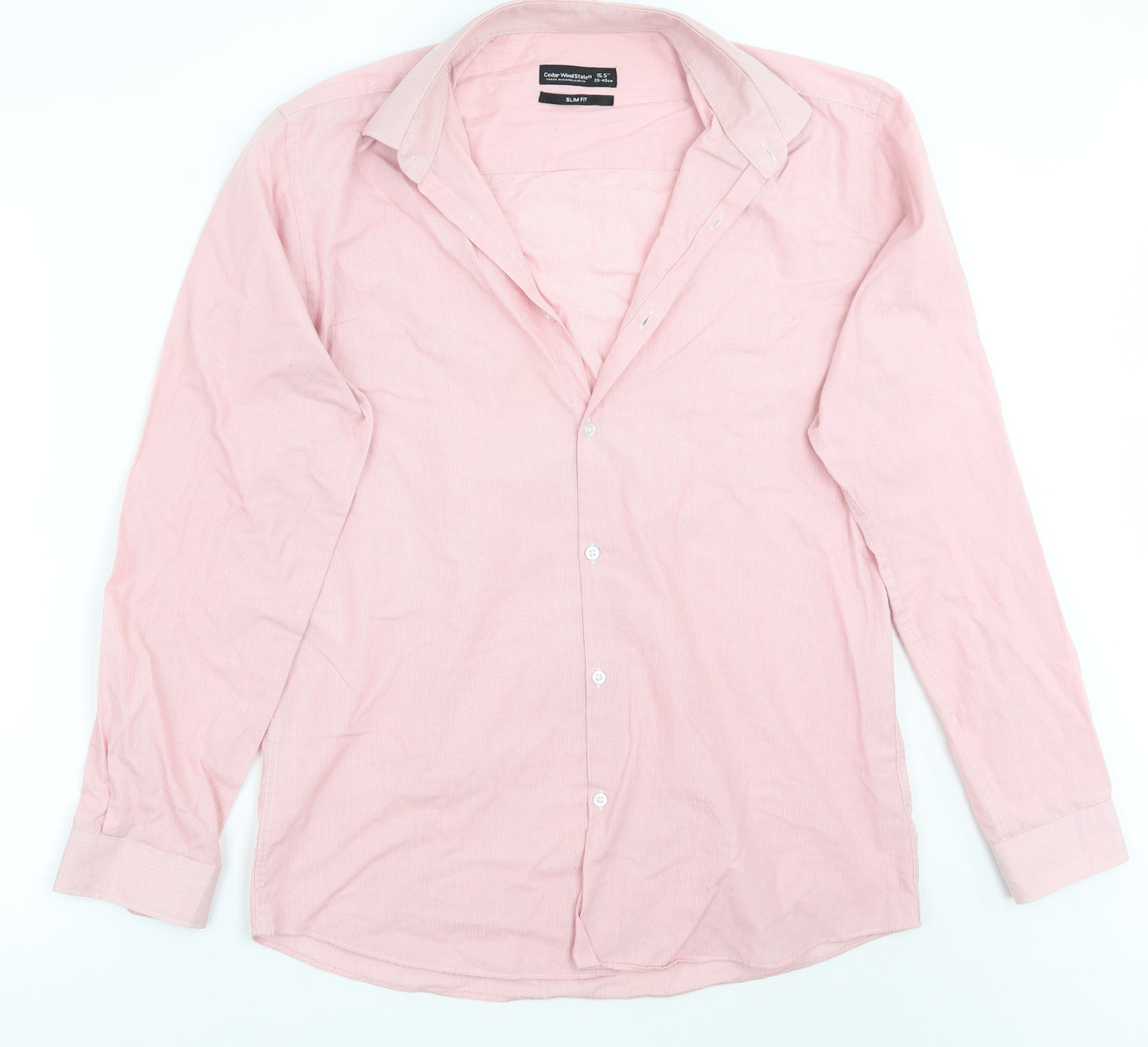Cedar Wood State Mens Pink    Button-Up Size 15.5