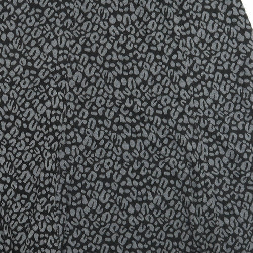Tigi Womens Grey Animal Print  A-Line Skirt Size 14