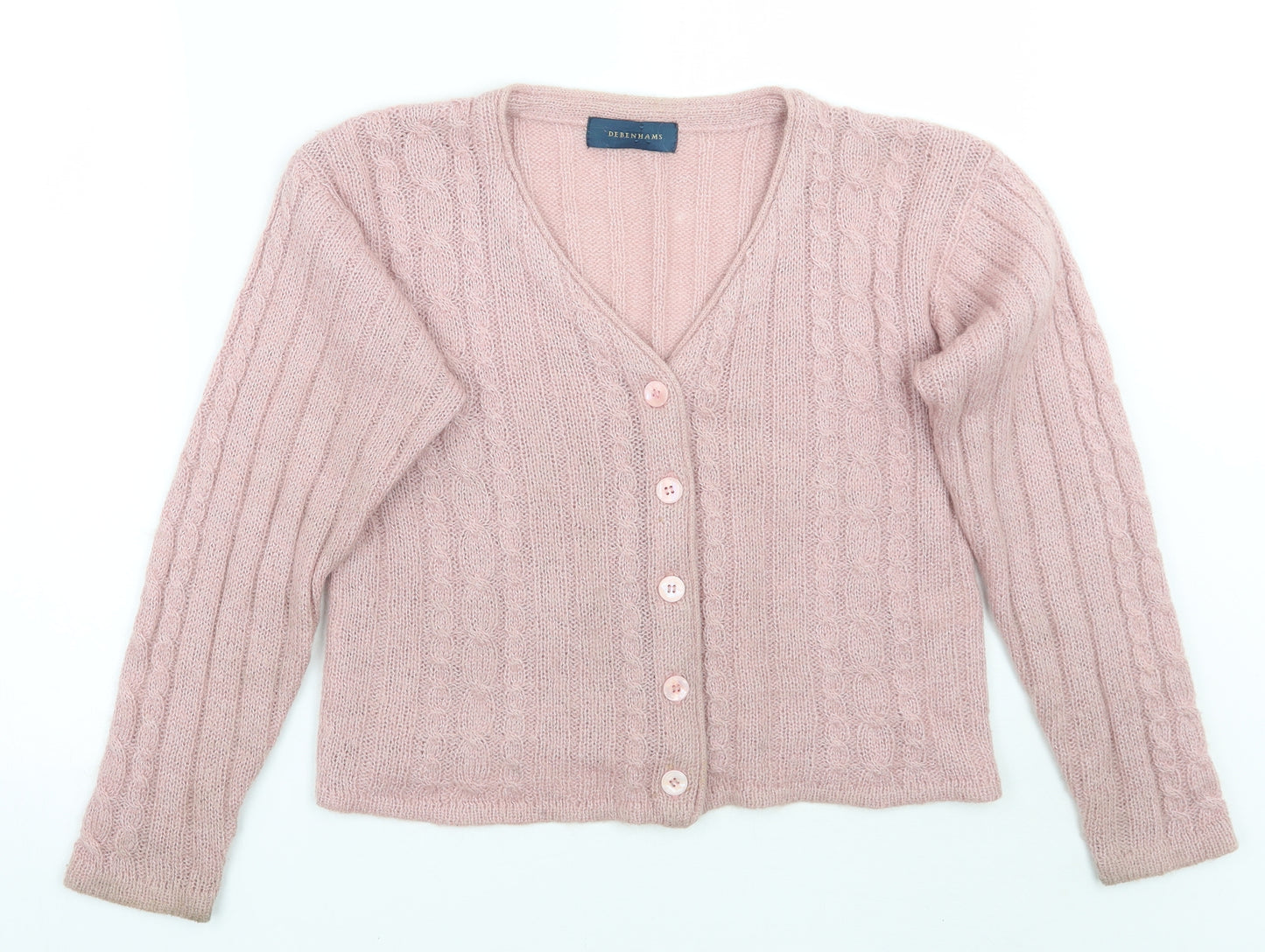 Debenhams Womens Pink   Cardigan Jumper Size S