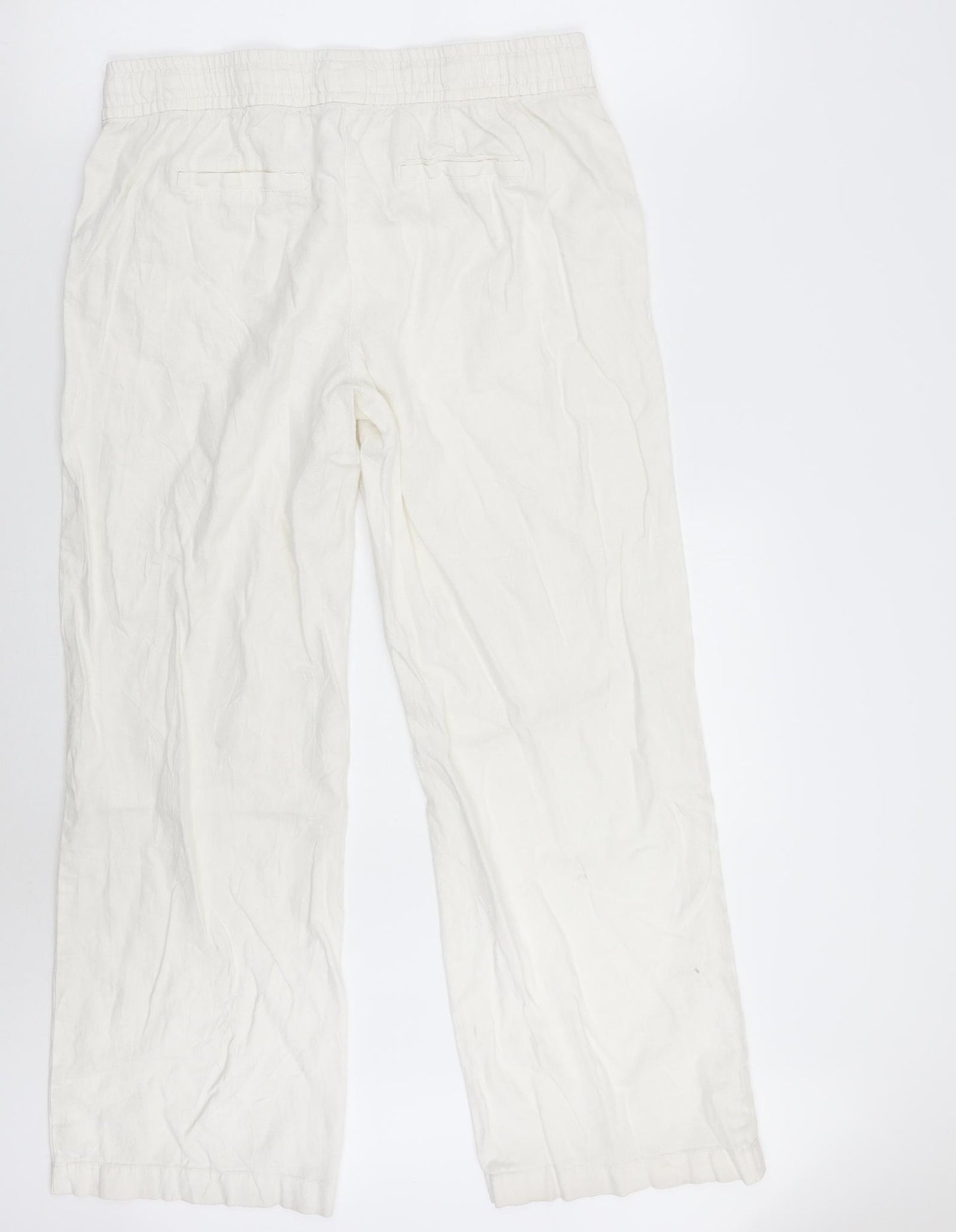 George Womens White   Trousers  Size 12 L27 in