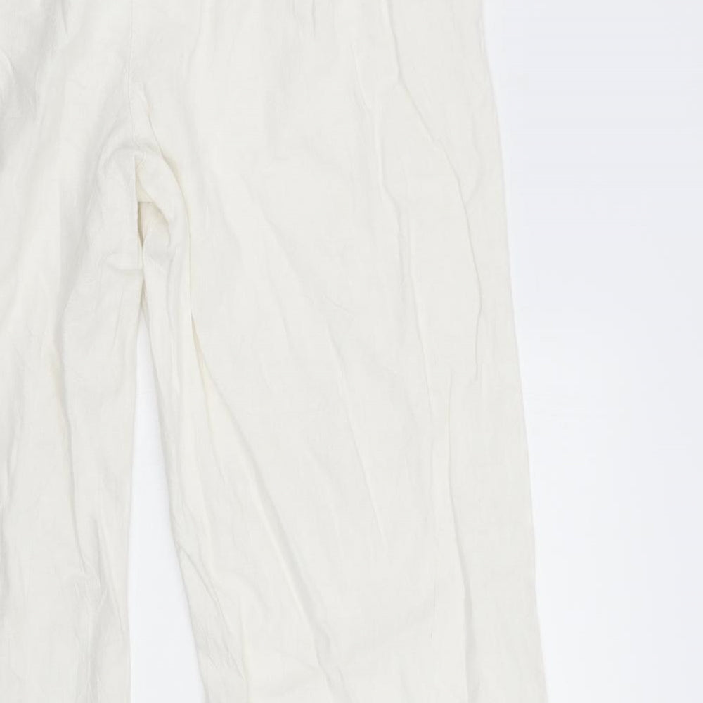 George Womens White   Trousers  Size 12 L27 in