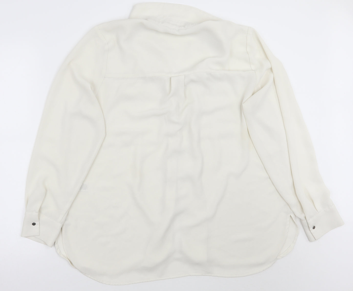 NEXT Womens White   Basic Button-Up Size 18