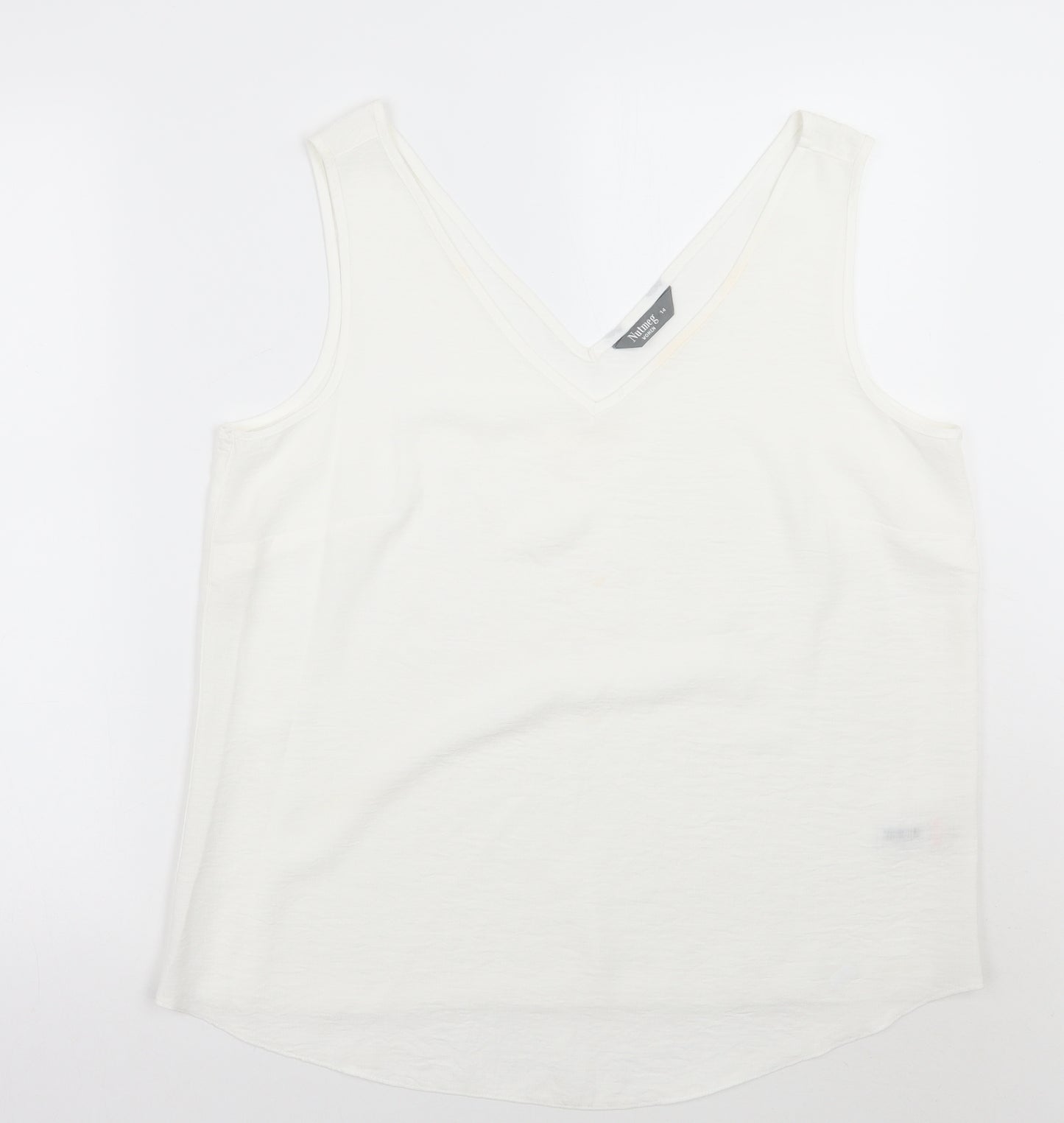 Nutmeg Womens White   Basic Blouse Size M